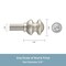 Kenney Mfg Kenney Kendall 5/8" Standard Decorative Window Curtain Rod, 28-48", Brushed Nickel KN71716V1 - alternate 5